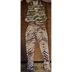 Minnesota Vikings Women's Outfit Set Small Tank & Leggings Game Day 🏈
